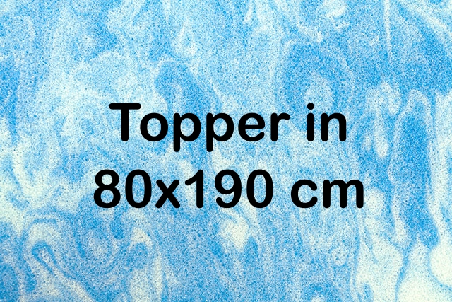 Topper 80x190 cm